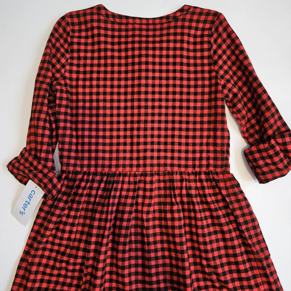 Red Gingham Girls dress Size 6